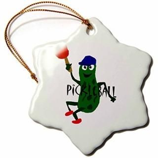 3drose All SmilesȥݡĤӼ̣??Funny Pickleball Pickle֥롼˹Ҥȥѥɥ??Ornaments 3 orn