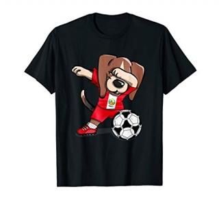 Dog Dabbing Peru Soccer Jersey 2019 Shirt Peruvian Football