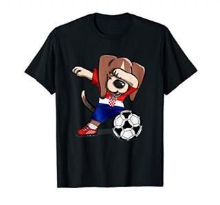 Dog Dabbing Croatia Soccer Jersey 2019 Croatian Football