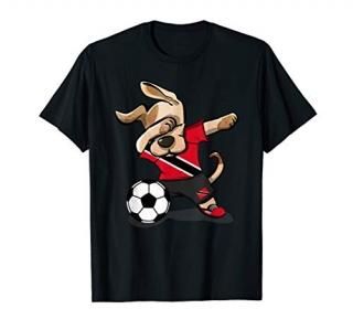 Dabbing Dog Trinidad and Tobago Soccer Jersey Football Lover T-Shirt