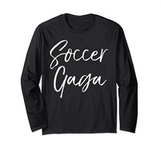 Cute Soccer Grandmother Matching Family Gifts Soccer Gaga Long Sleeve T-Shirt