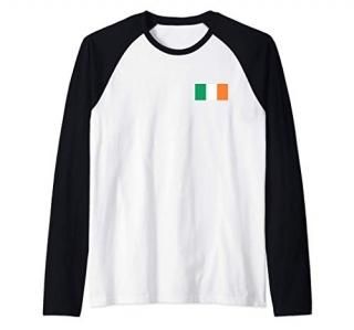 Ireland Flag Cool Eire Bratach Irish Flags Men Women Raglan Baseball Tee