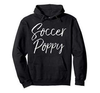 Soccer Poppy Hoodie Fun Soccer Grandpa Hooded Sweatshirt