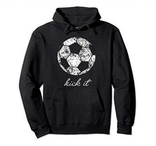 Kick It Soccer Ball Hoodie Shirt Game Day Soccer Mom Gift