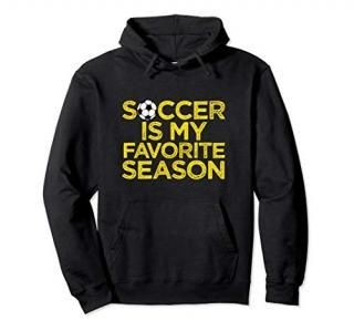 Soccer Is My Favorite Season Funny Soccer Player Coach Gift Pullover Hoodie