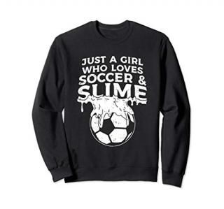 Cute Soccer And Slime Girls Sweatshirt