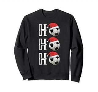 Soccer Ball Ho Ho Ho Christmas Sweatshirt