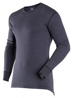 ColdPruf Men's Authentic Dual Layer Long Sleeve Wool Plus Crew Neck Base Layer T