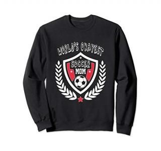 World's Okayest Soccer Mom Family Sports Game Sweatshirt