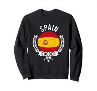 Spain 2018 Soccer Team Fan Jersey Sweatshirt