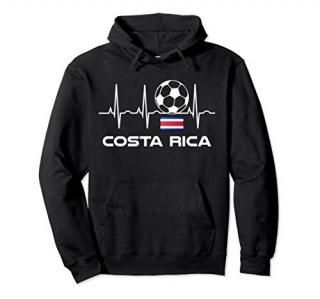 Costa Rica Soccer Hoodie Costa Rica Futbol Hooded Sweatshirt