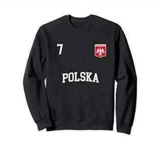 Poland Sweatshirt 7 Polish Flag Soccer Football Shirt