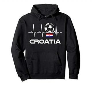 Croatia Soccer Hoodie - Croatian Football Sweatshirt Gift