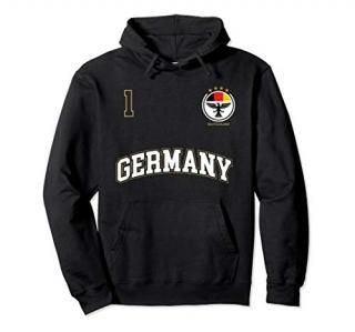 Germany Soccer Hoodie No. 1 Sports Team German Flag T-Shirt