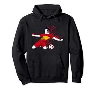 Spain Soccer Spanish National Flag Football Lover Gifts Pullover Hoodie