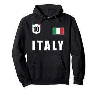 Italy Flag Soccer Outfit Gift for Italian Jersey Tee Fans Pullover Hoodie