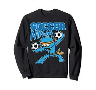 Soccer Ninja Player Cute Football Lovers Funny Gift Sweatshirt