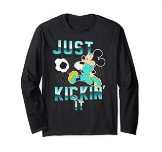 Disney Mickey Mouse Just Kickin' It Soccer Long Sleeve T-Shirt