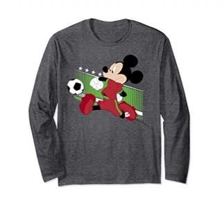 Disney Mickey And Friends Mickey Mouse Portugal Soccer Long Sleeve T-Shirt