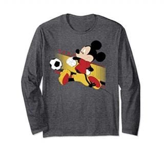 Disney Mickey And Friends Mickey Mouse Germany Soccer Long Sleeve T-Shirt