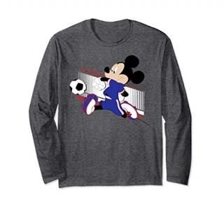 Disney Mickey And Friends Japan Soccer Long Sleeve T-Shirt
