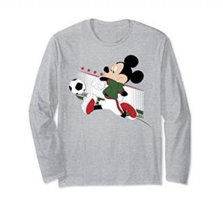 Disney Mickey And Friends Mexico Soccer Long Sleeve T-Shirt