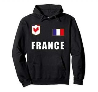 France Outfit French Flag Soccer Jersey Fan Tee Pullover Hoodie