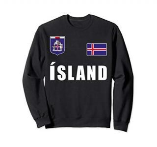 Iceland Outfit Gift Icelandic Soccer Icelander Jersey Tees Sweatshirt