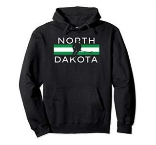 North Dakota Ice Hockey Player Forward Coach Team State Gift Pullover Hoodie
