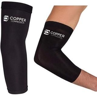 Copper Compression Recovery Elbow Sleeve GUARANTEED Highest Copper Content! Best