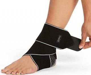 ComfiLife Ankle Brace for Men & Women  Adjustable Compression Ankle Support Wrap