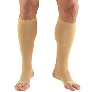 Truform 20-30 mmHg Compression Stocking for Men and Women Knee High Length Open 