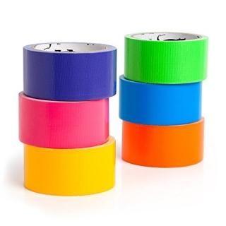 NEW Multi Coloured Duct Tape - Variety Pack -6 Colours - 10 yards x 5.1cm rolls.