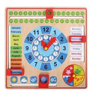PidokoåPidoko Kids My First Calendar All About Today Wooden Board Toy Kids Cal