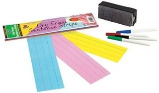 Dry Erase Sentence Strips Assorted