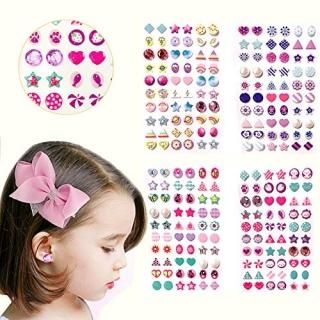 240 Piece Sticker Earrings 3D Gems Sticker Girls Sticker Earrings Self-Adhesive 