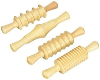 Creativity Street 085814 Chenile Kraft Clay And Dough Pattern Rolling Pin Set&#4
