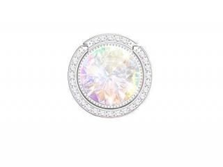 Silver B - Glitter Bling Bling Phone Ring HolderSparkle Phone Ring Artificial Di