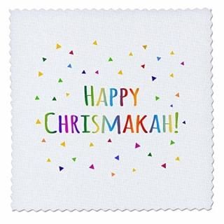 3dRose qs_202086_2 Happy Chrismukkah Joint ꥹޥȥϥ̥ ۥǡ ʡ   6 x 6