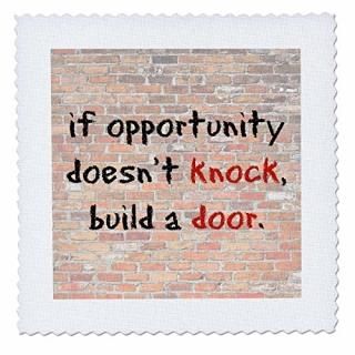 3dRose qs_180026_3 Opportunity Knows󥬤طʤ˹쥿-8 x 8