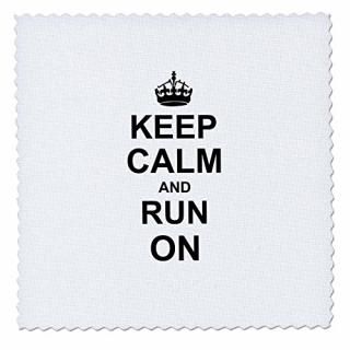 3dRose qs_157767_1 Keep Calm and Run on Carry on Running Track Runner ꡼ȥե 