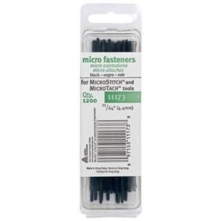 Micro Stitch Fastener Refills 4.4mm-Black 1200/Pkg 
