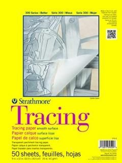 Strathmore ST370-9 9 in. x 12 in. Tape Bound Tracing Pad