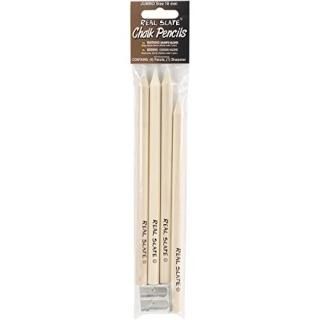 Pepperell Real Slate Chalk Pencils with Sharpener by Pepperell
