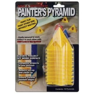Painter's Pyramid Stands 10/Pkg-Yellow 