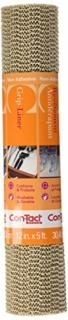 30cm x 1.5m Taupe - Con-Tact Brand Grip Non-Adhesive Non-Slip Shelf and Drawer L