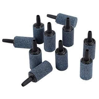 Pawfly 1 Inch Air Stone 10 Pieces Cylinder Bubble Diffuser Airstones for Aquariu
