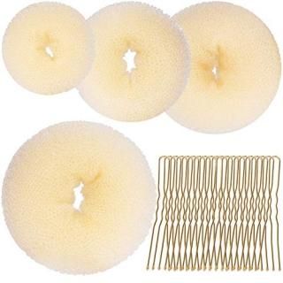 Hair Bun Shaper SetTeenitor 4 Hair Pcs Donut Bun MakerExtra-large Large Medium 