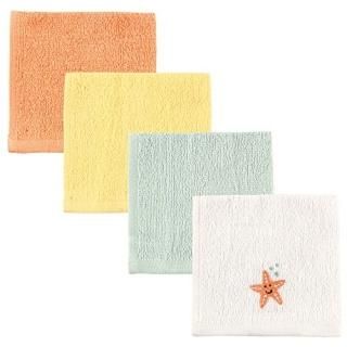 Luvable Friends Unisex Baby Super Soft Cotton Washcloths Starfish One Size