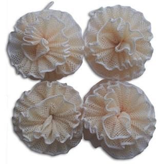 Loofah Exfoliating Shower Sponge Pouf Mesh Brush - Bath Spa Puff Scrubber Ball -